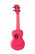 Ukulele sopraano Kala Waterman fluorescent pink