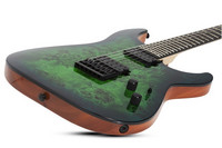 Sähkökitara Schecter C-6 Pro Aqua Burst + Schecter gigbag