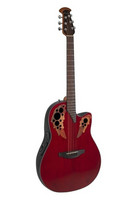 Elektro-akustinen kitara Ovation Celebrity Elite CE44-RR-G Ruby Red, Mid-cut