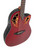 Elektro-akustinen kitara Ovation Celebrity Elite CE44-RR-G Ruby Red, Mid-cut