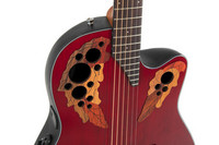 Elektro-akustinen kitara Ovation Celebrity Elite CE44-RR-G Ruby Red, Mid-cut