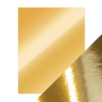 Tonic - Peilikartonki, Polished Gold, High Gloss, A4, 5 arkkia