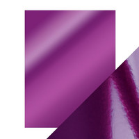 Tonic - Peilikartonki, Electric Purple, High Gloss, A4, 5 arkkia