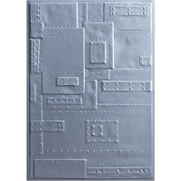 Sizzix - 3D Texture Fades Embossing Folder By Tim Holtz, Kohokuviointitasku, Foundry