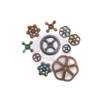 Prima Marketing - Finnabair Mechanicals, Rusty Knobs, 10kpl