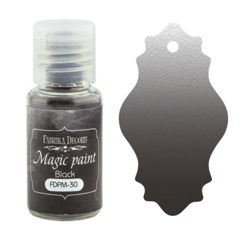 Fabrika Decoru - Magic Paint, Värijauhe, 15 ml, Black