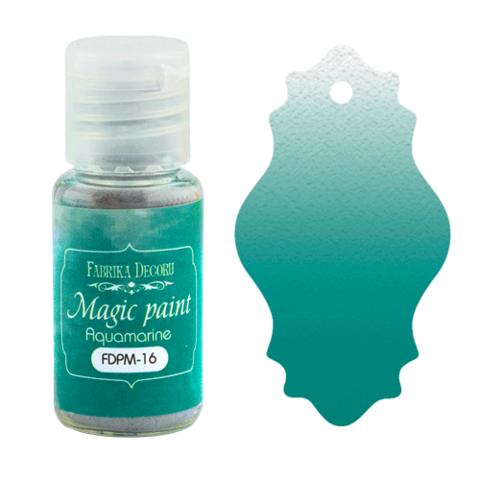 Fabrika Decoru - Magic Paint, Värijauhe, 15 ml, Aquamarine