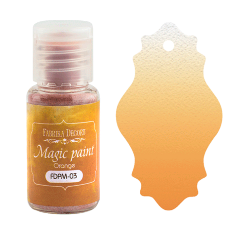 Fabrika Decoru - Magic Paint, Värijauhe,15 ml, Orange