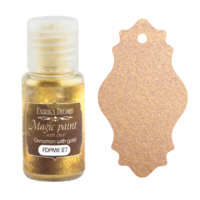 Fabrika Decoru - Magic Paint With Effect, Helmiäisvärijauhe,15 ml, Cinnamon with gold