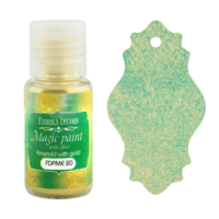 Fabrika Decoru - Magic Paint With Effect, Helmiäisvärijauhe,15 ml, Emerald with gold