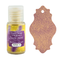 Fabrika Decoru - Magic Paint With Effect, Helmiäisvärijauhe,15 ml, Blackberry with gold