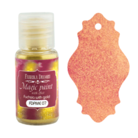 Fabrika Decoru - Magic Paint With Effect, Helmiäisvärijauhe,15 ml, Fuchsia with gold