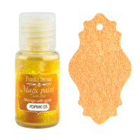 Fabrika Decoru - Magic Paint With Effect, Helmiäisvärijauhe,15 ml, Mango with gold