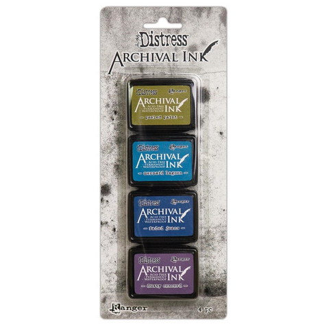 Ranger - Distress Archival Mini Ink Kit, Leimamustetyynysetti, #2