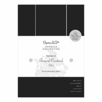 Papermania - Premium Cardstock Textured Black, A4, 20 sivua