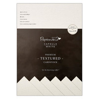 Papermania - Premium Cardstock Textured White, A4, 20 sivua