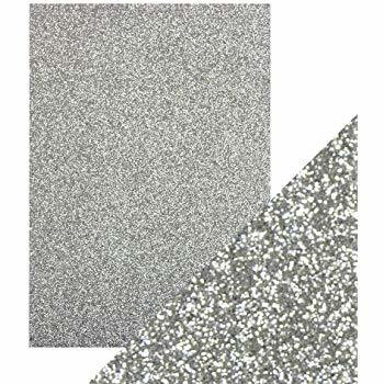 Tonic - Glitterkartonki, Silver Screen, A4, 5 arkkia