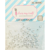 Dress My Crafts - Water Droplet Embellishments, 4mm, 100 osaa