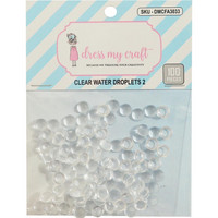 Dress My Crafts - Water Droplet Embellishments, 6mm, 100 osaa