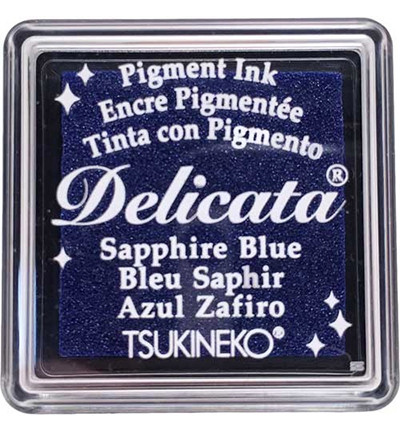 Tsukineko - Delicata Pigment Ink, Sapphire Blue, Leimasinmuste