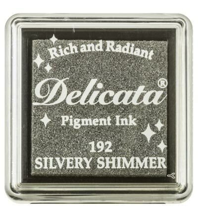 Tsukineko - Delicata Pigment Ink, Silvery Shimmer, Leimasinmuste