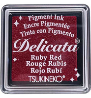Tsukineko - Delicata Pigment Ink, Ruby Red, Leimasinmuste