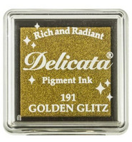 Tsukineko - Delicata Pigment Ink, Golden Glitz, Leimasinmuste