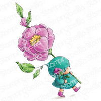 Stamping Bella - Bundle Girl With A Rose, Leima