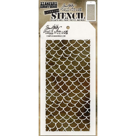 Tim Holtz - Layered Stencil, Scales