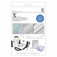Xcut - Adhesive Foil Sheets, Silver, A5, 20 arkkia