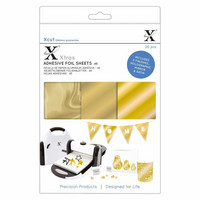 Xcut - Adhesive Foil Sheets, Gold, A5, 20 arkkia