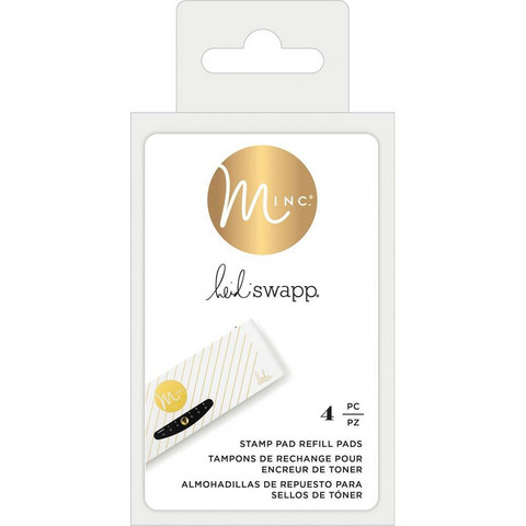 Heidi Swapp - Minc Toner Stamping Stamp Pad Refills, Vaihtomustetyyny 4kpl
