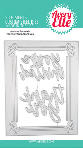 Avery Elle - Elle-Ments Dies, Invitation Frame, Stanssisetti