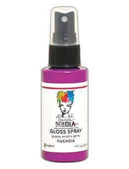 Dina Wakley - Media Gloss Spray, Fuchsia, 56ml