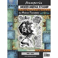 Stamperia - Mixed Media Stamp, Lady, Leimasetti