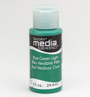 DecoArt - Fluid Acrylics, Blue Green Light, 29ml