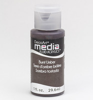 DecoArt - Fluid Acrylics, Burnt Umber, 29ml