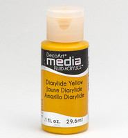 DecoArt - Fluid Acrylics, Diarylide Yellow, 29ml