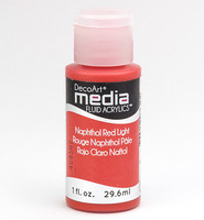 DecoArt - Fluid Acrylics, Napthol Red Light, 29ml