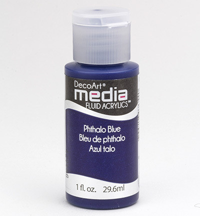 DecoArt - Fluid Acrylics, Phthalo Blue, 29ml