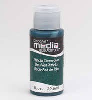 DecoArt - Fluid Acrylics, Phthalo Green-Blue, 29ml