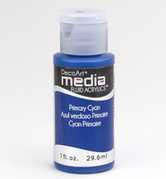 DecoArt - Fluid Acrylics, Primary Cyan, 29ml