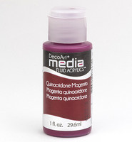 DecoArt - Fluid Acrylics, Quinacronde Magenta, 29ml