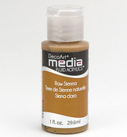 DecoArt - Fluid Acrylics, Raw Sienna, 29ml