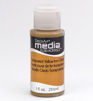 DecoArt - Fluid Acrylics, Yellow Iron Oxide, 29ml