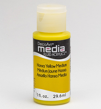 DecoArt - Fluid Acrylics, Hansa Yellow Medium, 29ml