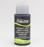 DecoArt - Mixed Media Antiquing Cream, Carbon Black, 29ml