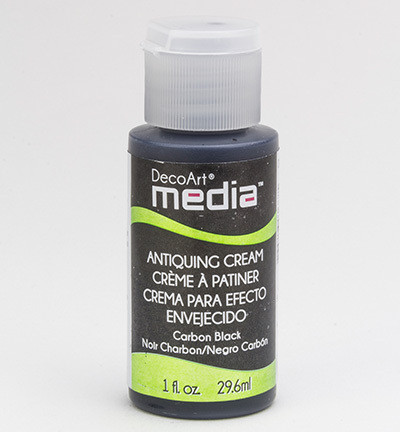 DecoArt - Mixed Media Antiquing Cream, Carbon Black, 29ml