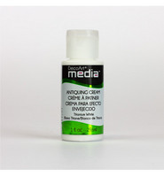 DecoArt - Mixed Media Antiquing Cream, Titanium White, 29ml