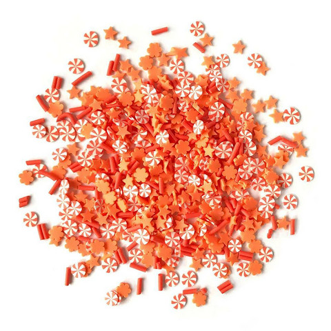 Buttons Galore - Sprinkletz Embellishments, 12g, Orange Crush